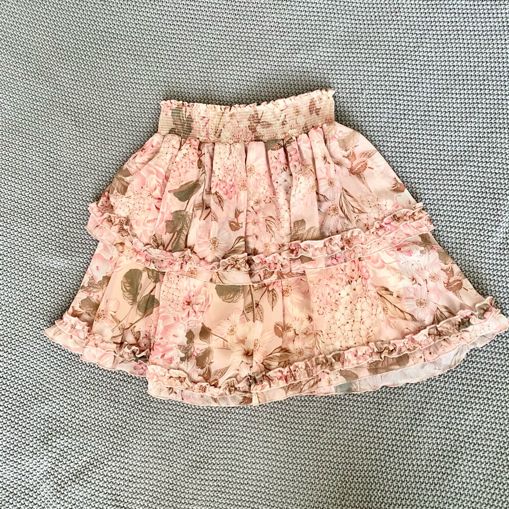 Show Me Your Mumu Shae Floral Tiered Skirt Medium